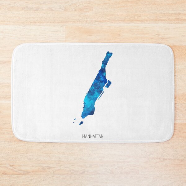 Item preview, Manhattan Watercolor Map designed and sold by ArtPrints.