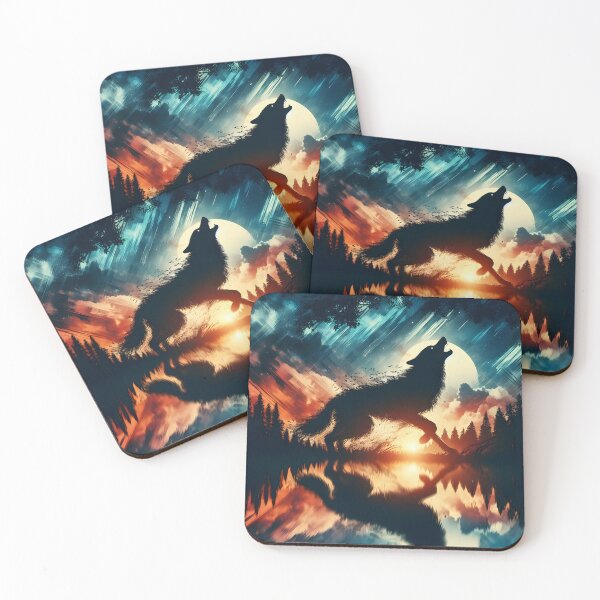 Item preview, Wolf Reflection, Ai Generated Art  designed and sold by ACC .