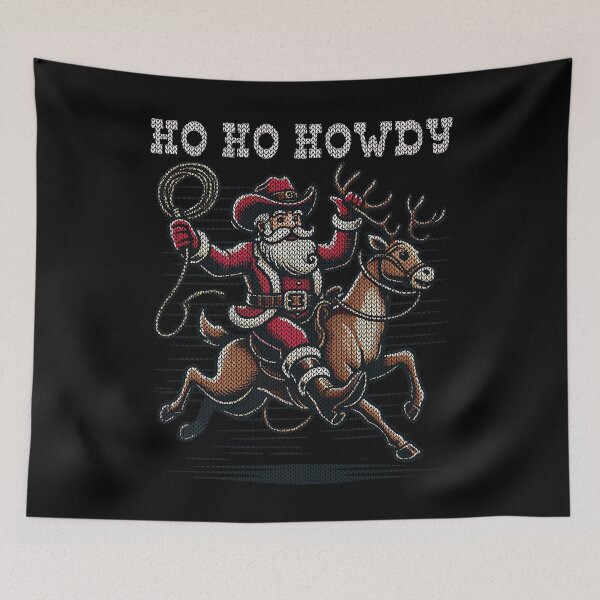Item preview, Christmas Cowboy Mood With Santa designed and sold by LuminOrb.