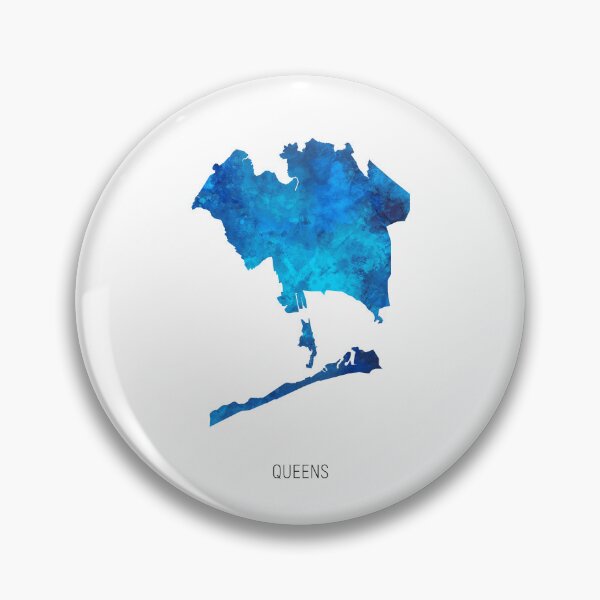 Item preview, Queens Watercolor Map designed and sold by ArtPrints.