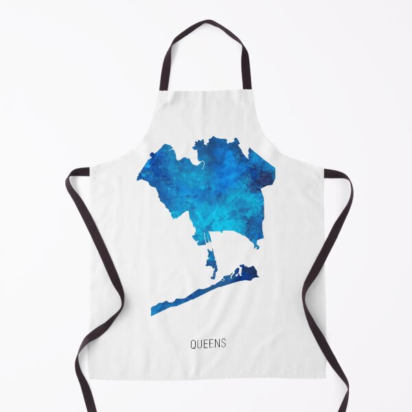 Item preview, Queens Watercolor Map designed and sold by ArtPrints.