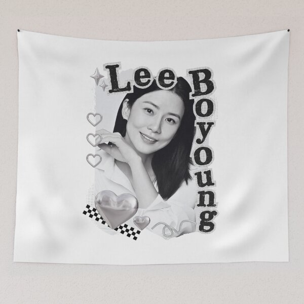 Item preview, Lee Bo-young Korean Actress Black and White Collage Design designed and sold by AJUNICE STUDIO.