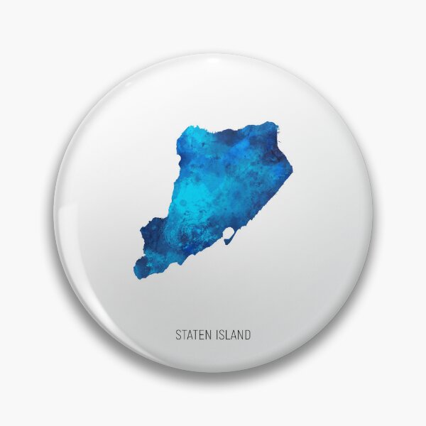 Item preview, Staten Island Watercolor Map designed and sold by ArtPrints.