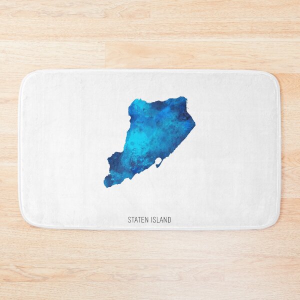 Item preview, Staten Island Watercolor Map designed and sold by ArtPrints.