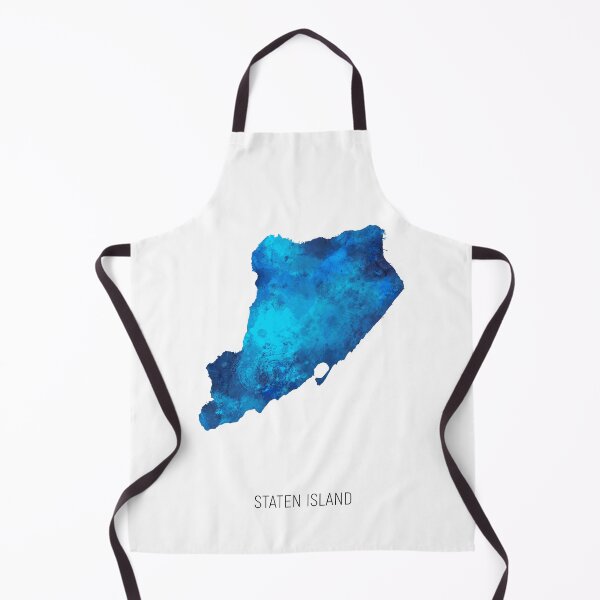 Item preview, Staten Island Watercolor Map designed and sold by ArtPrints.