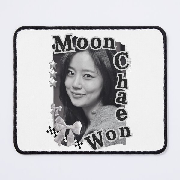 Item preview, Moon Chae-won Korean Actress Black and White Collage Design designed and sold by AJUNICE STUDIO.