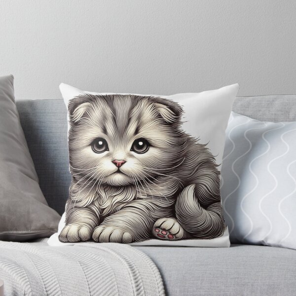 Item preview, Cute Highland Fold kitten designed and sold by nicnacc.