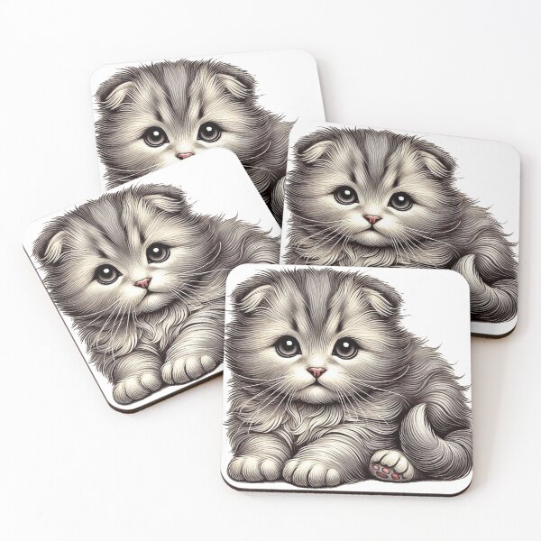 Item preview, Cute Highland Fold kitten designed and sold by nicnacc.