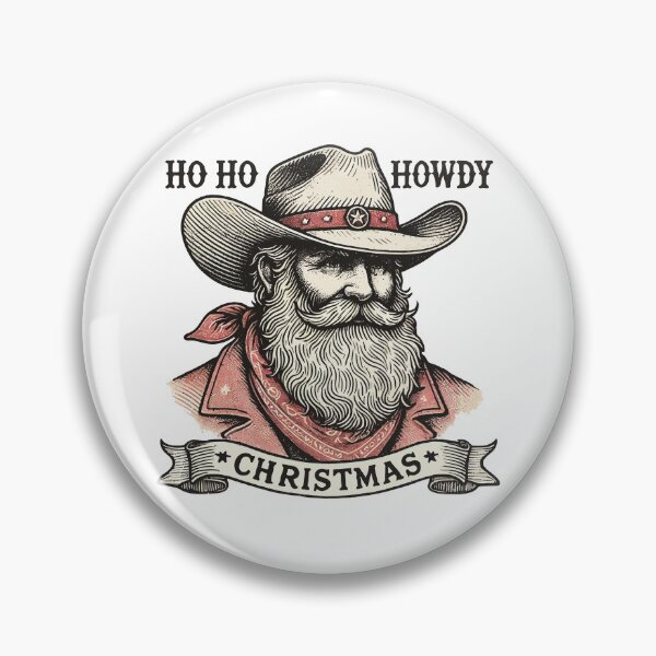 Item preview, Ho Ho Howdy Christmas Time Santa Claus Cowboy designed and sold by LuminOrb.