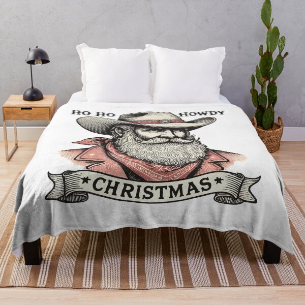 Item preview, Ho Ho Howdy Christmas Time Santa Claus Cowboy designed and sold by LuminOrb.