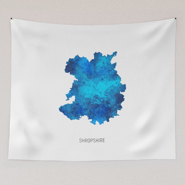 Item preview, Shropshire Watercolor Map designed and sold by ArtPrints.