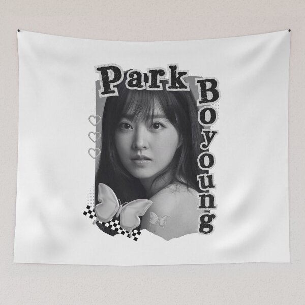 Item preview, Park Bo-young Korean Actress Black and White Collage Design designed and sold by AJUNICE STUDIO.