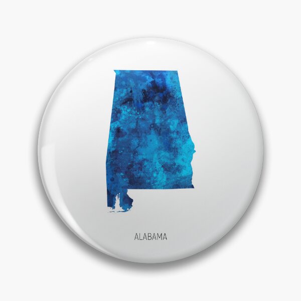Item preview, Alabama Watercolor Map designed and sold by ArtPrints.