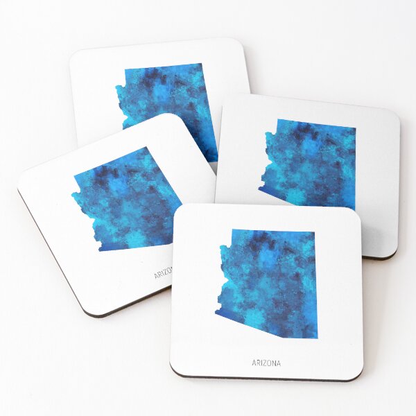 Item preview, Arizona Watercolor Map designed and sold by ArtPrints.