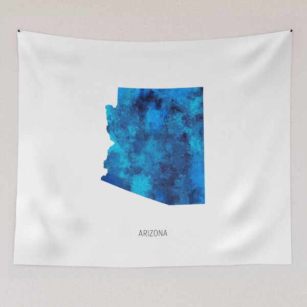 Item preview, Arizona Watercolor Map designed and sold by ArtPrints.
