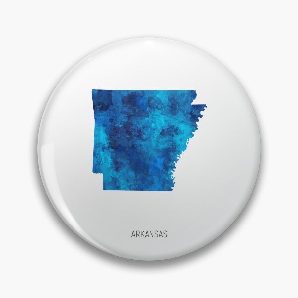Item preview, Arkansas Watercolor Map designed and sold by ArtPrints.