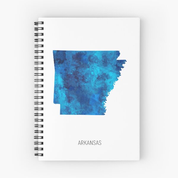 Item preview, Arkansas Watercolor Map designed and sold by ArtPrints.