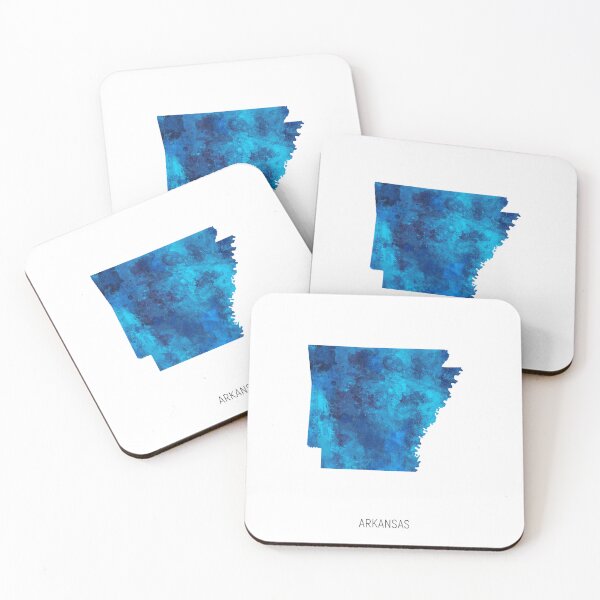 Item preview, Arkansas Watercolor Map designed and sold by ArtPrints.
