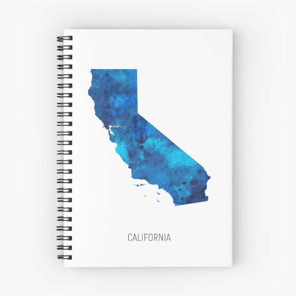 Item preview, California Watercolor Map designed and sold by ArtPrints.