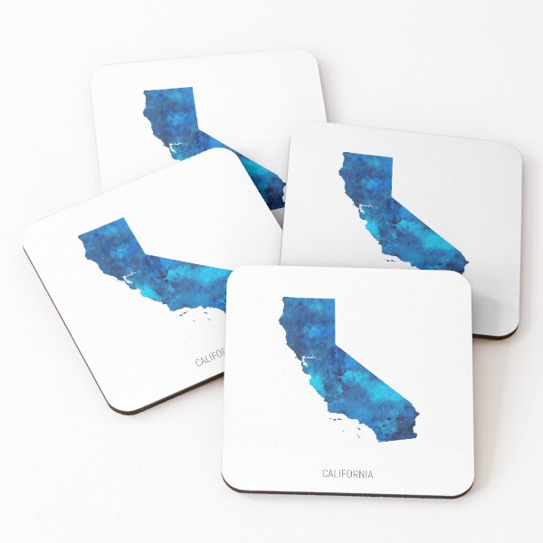 Item preview, California Watercolor Map designed and sold by ArtPrints.