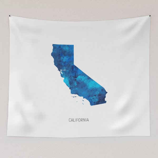 Item preview, California Watercolor Map designed and sold by ArtPrints.