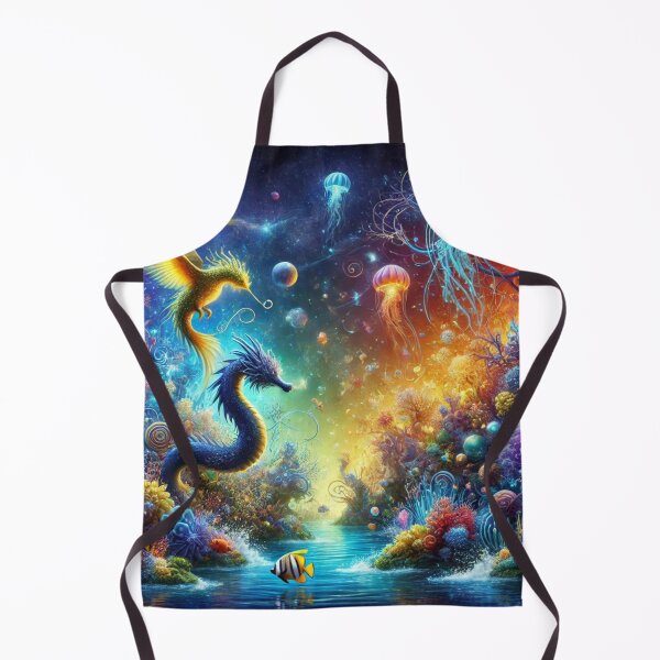 Item preview, Fantasy Ocean Realm with Mystic Creatures designed and sold by EsraaCreations.