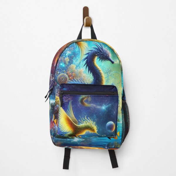 Item preview, Fantasy Ocean Realm with Mystic Creatures designed and sold by EsraaCreations.