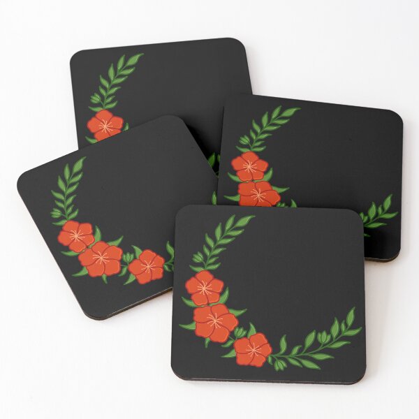 Item preview, Beautiful Crescent of Red Flowers designed and sold by AroAxel.