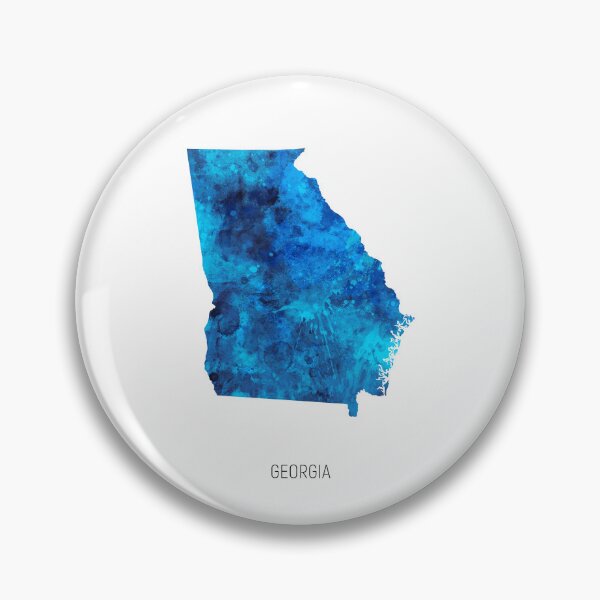 Item preview, Georgia Watercolor Map designed and sold by ArtPrints.