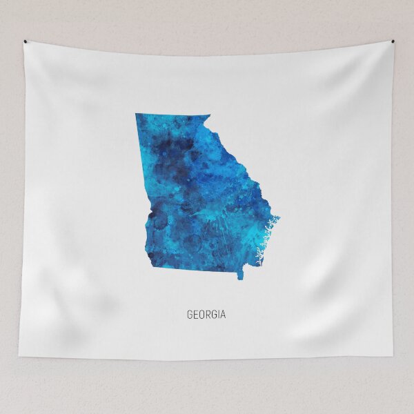 Item preview, Georgia Watercolor Map designed and sold by ArtPrints.