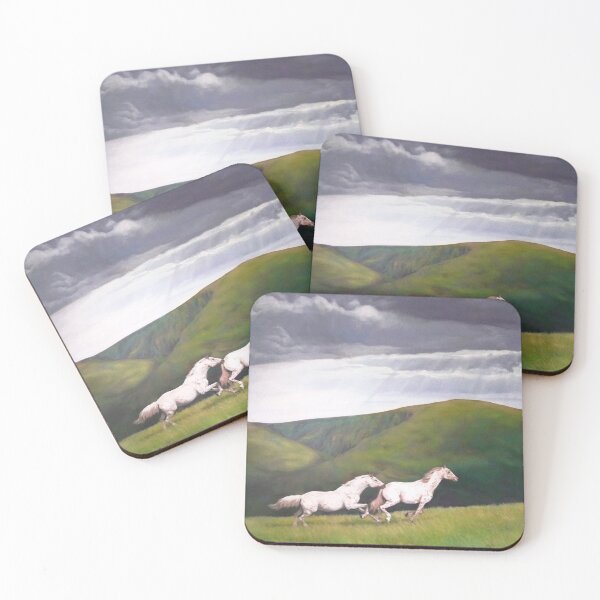 Item preview, Horses galloping up the hill designed and sold by HandsonHart.