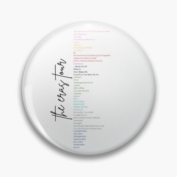 Artikelvorschau, Eras Setlist mit TTPD entworfen und verkauft von aprettypenny.