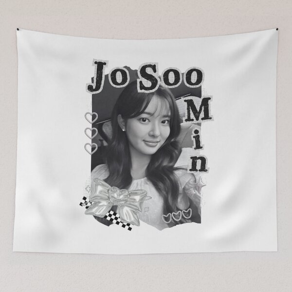Item preview, Jo Soo-min Korean Actress Black and White Collage Design designed and sold by AJUNICE STUDIO.