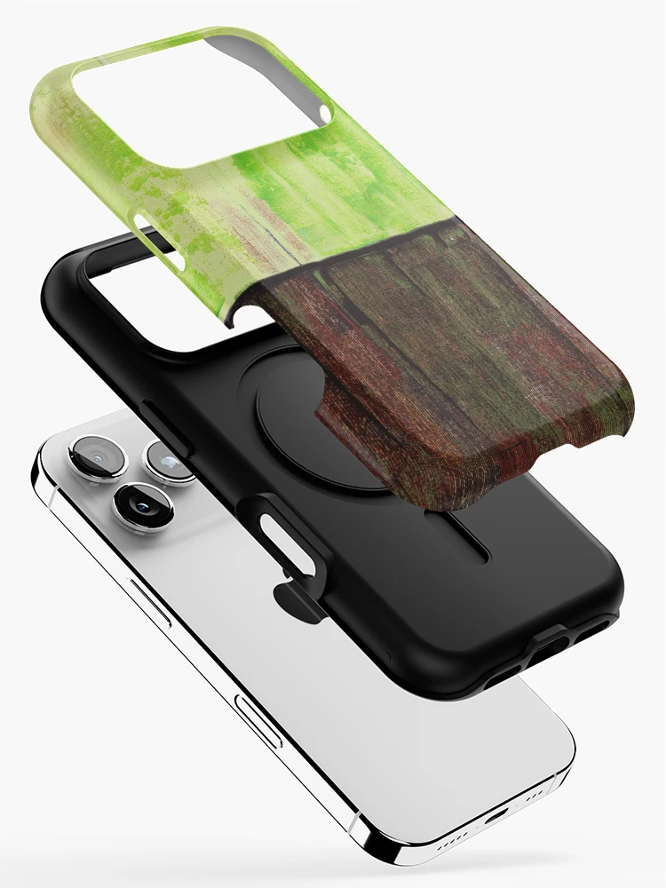 Thumbnail 2 of 4, iPhone Case, Green Abstract Design By Rafi Perez designed and sold by Rafiwashere.