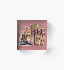 Indie Gamedev Retro Acrylic Block