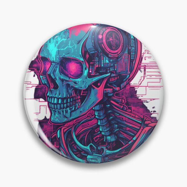 Item preview, Futuristic Skull  designed and sold by NicolasGlowArt.