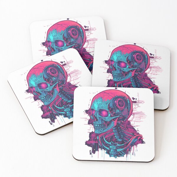 Item preview, Futuristic Skull  designed and sold by NicolasGlowArt.