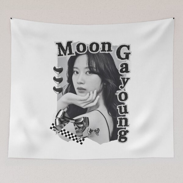 Item preview, Moon Ga young Korean Actress Black and White Collage Design designed and sold by AJUNICE STUDIO.