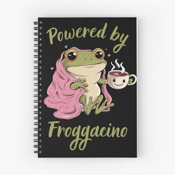 Item preview, Original Frog, Powered by Froggacino, funny gift for frog and coffe lovers designed and sold by FelkMariShop.