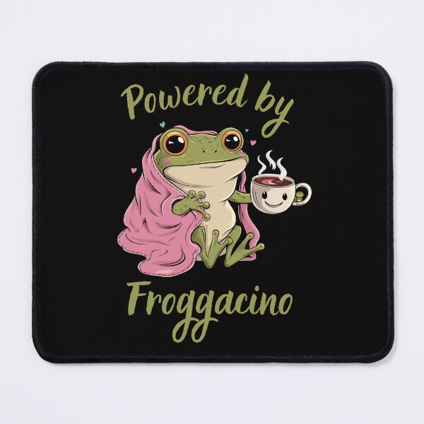 Item preview, Original Frog, Powered by Froggacino, funny gift for frog and coffe lovers designed and sold by FelkMariShop.