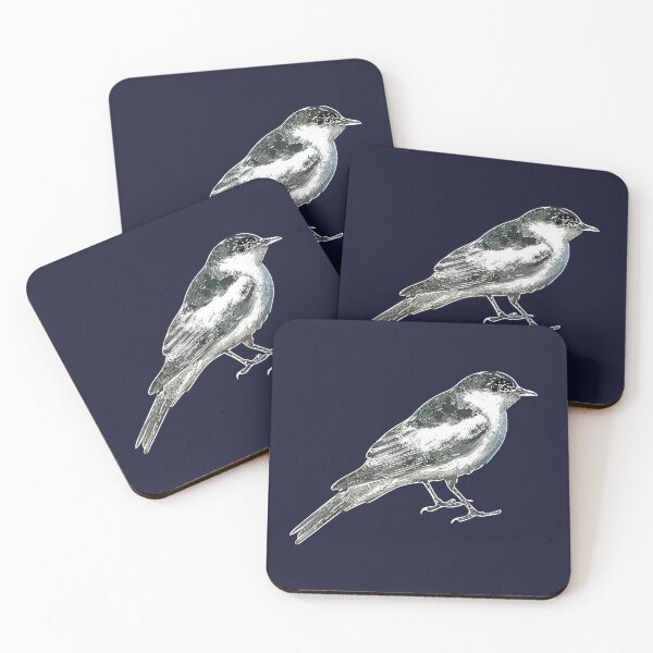 Item preview, White-winged Triller White Alternate Design  designed and sold by designsasstultd.
