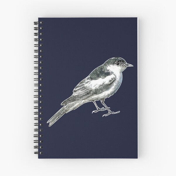 Item preview, White-winged Triller White Alternate Design  designed and sold by designsasstultd.
