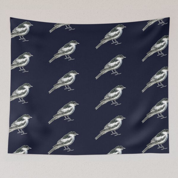Item preview, White-winged Triller White Alternate Design  designed and sold by designsasstultd.