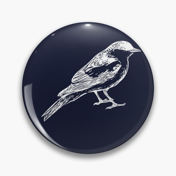 Item preview, White-winged Triller White Design  designed and sold by designsasstultd.