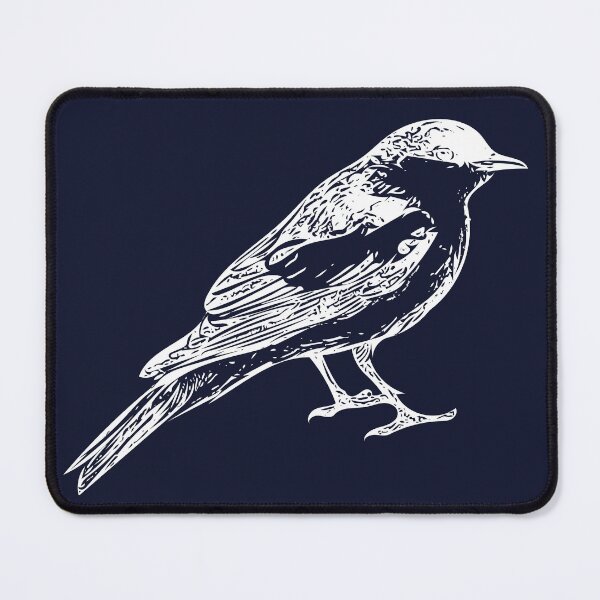 Item preview, White-winged Triller White Design  designed and sold by designsasstultd.