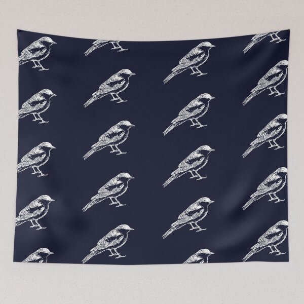 Item preview, White-winged Triller White Design  designed and sold by designsasstultd.