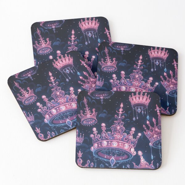 Item preview, Elegant Pink and Blue Crown Fantasy Artwork designed and sold by Desireehaz.