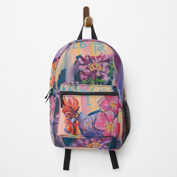 Item preview, Vibrant Frida Kahlo Portrait with Flowers and Rooster – Inspirational Art designed and sold by Dina Stoianova.