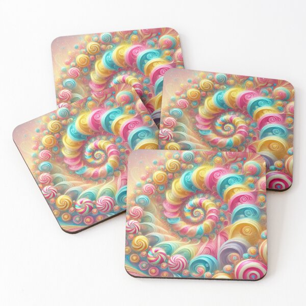 Item preview, Colorful Candy Swirl Fractal Art Design designed and sold by Desireehaz.
