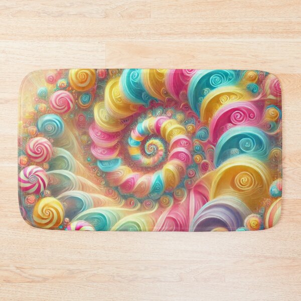 Item preview, Colorful Candy Swirl Fractal Art Design designed and sold by Desireehaz.